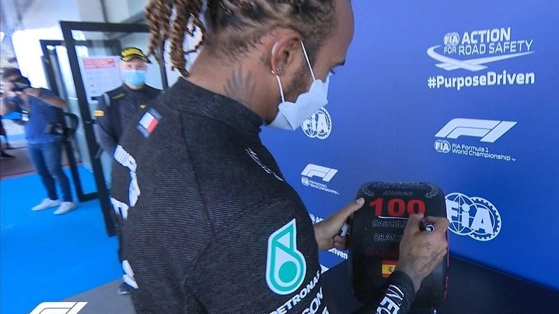Hamilton sigue haciendo historia: Pole 100 en la Fórmula 1