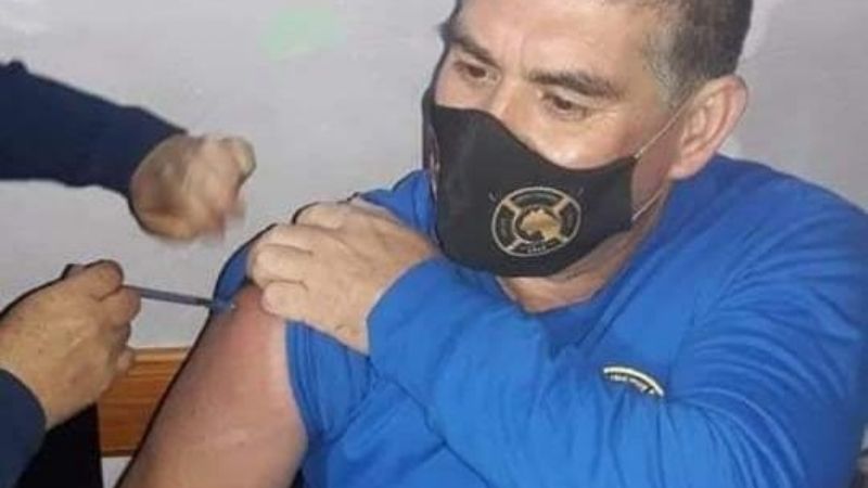 Bomberos Voluntarios recibieron la primera dosis