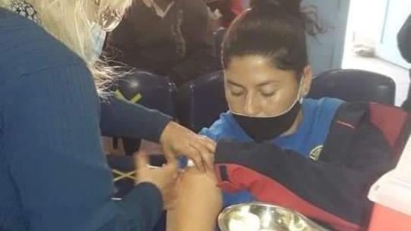 Bomberos Voluntarios recibieron la primera dosis