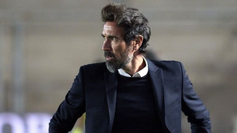 Eduardo Domínguez, feliz por meter a Colón en la final