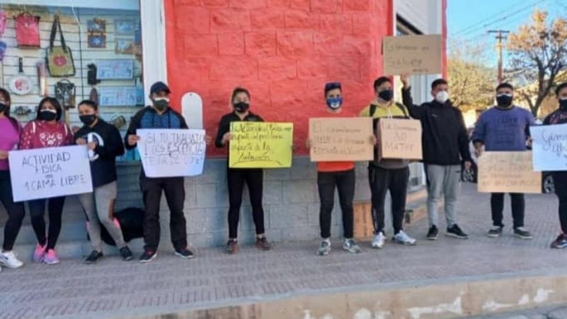 En Andalgalá también reclamaron por los gimnasios