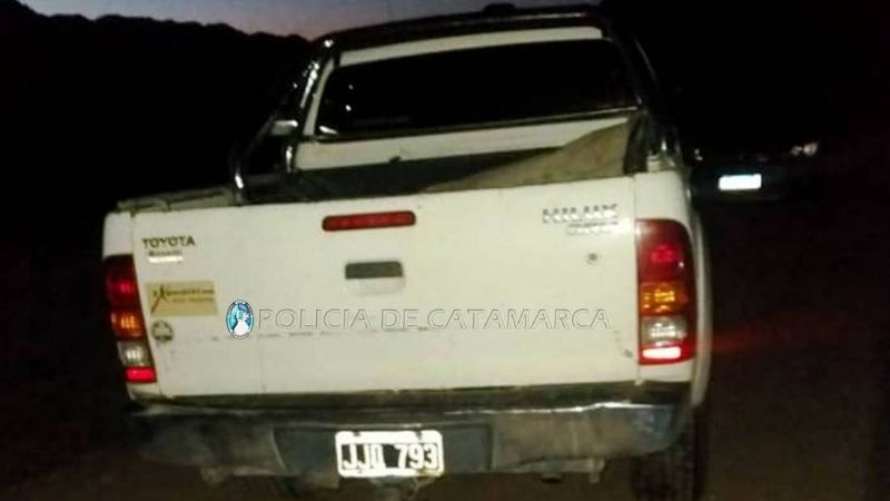 Vehículo oficial de Fiambalá protagonizó un siniestro por animales sueltos