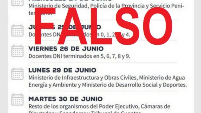 Es falso cronograma de pago de aguinaldo que circula