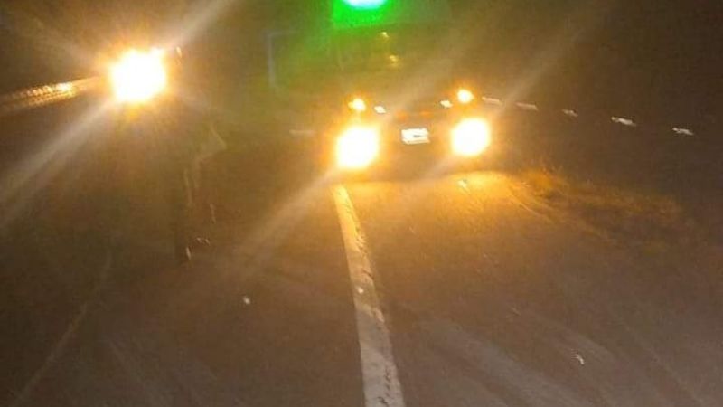 Vuelco en la Cuesta El Totoral