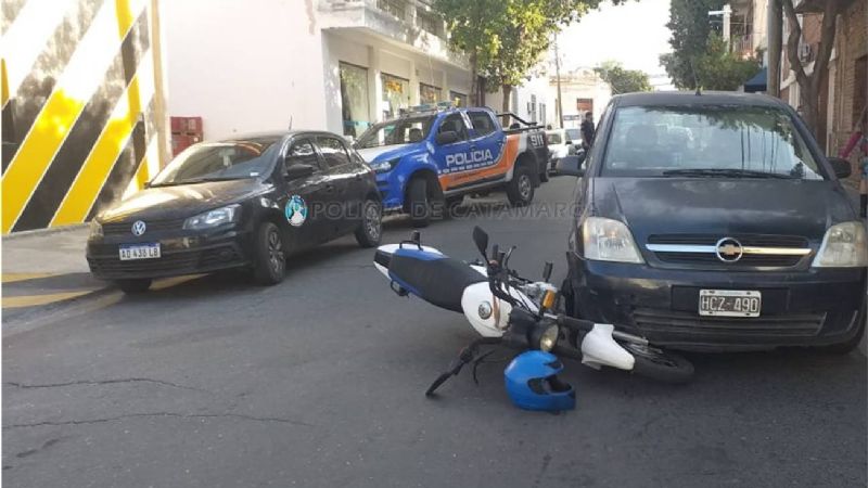 Motociclistas heridos tras un choque en pleno centro