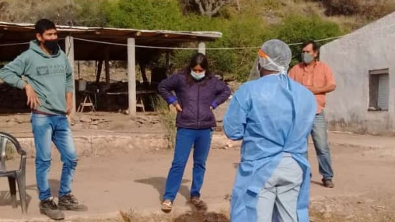 Operativo de rastrillaje e hisopados en Recreo