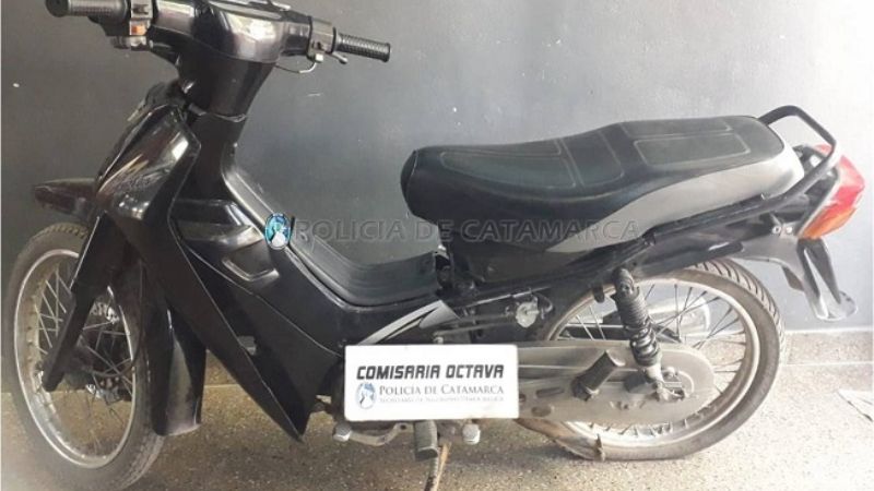 Recuperan una motocicleta robada en el sector norte de la Capital