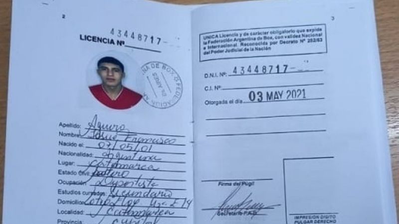 El boxeador Josué Agüero obtuvo la licencia profesional