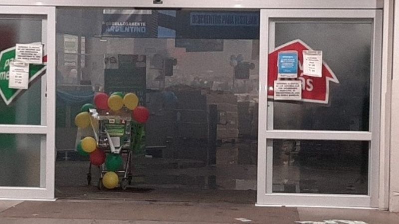 Incendio en el super Chango Más