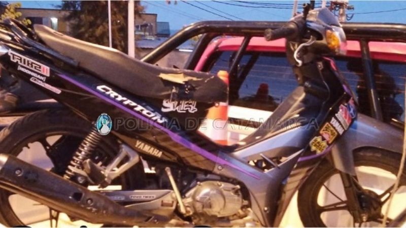 Secuestran una motocicleta