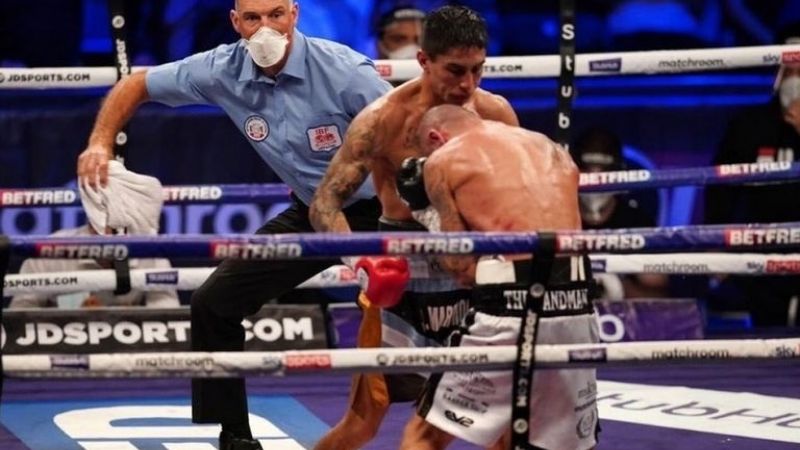 El argentino Ponce noqueó a Ritson y peleará por el título