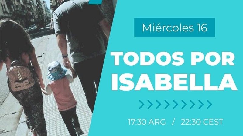 “Todos por Isabella” con organización europea