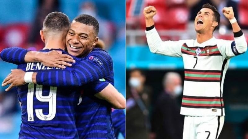 Victorias de Francia y Portugal en la Eurocopa