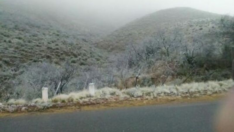 Nieve en la Cuestecilla de Las Juntas
