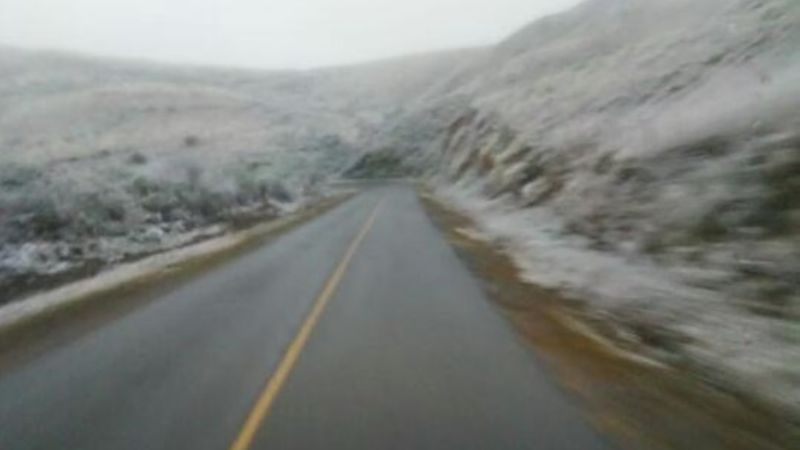 Nieve en la Cuestecilla de Las Juntas