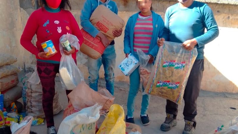 Entrega de módulos alimentarios en escuelas de la provincia