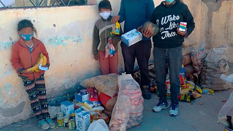 Entrega de módulos alimentarios en escuelas de la provincia