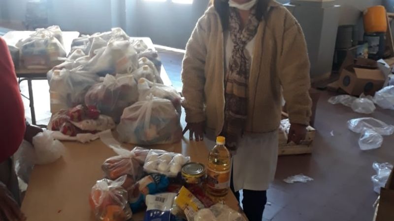 Entrega de módulos alimentarios en escuelas de la provincia