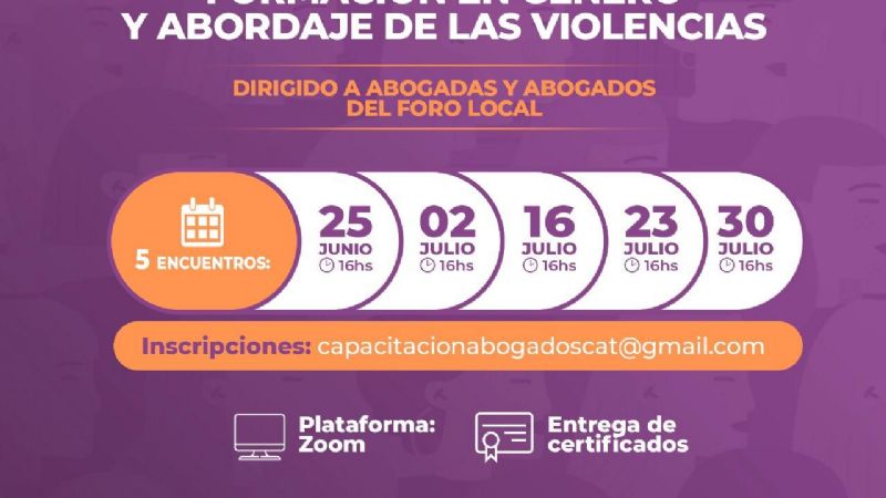 Formación en Género para abogados y abogadas del foro local