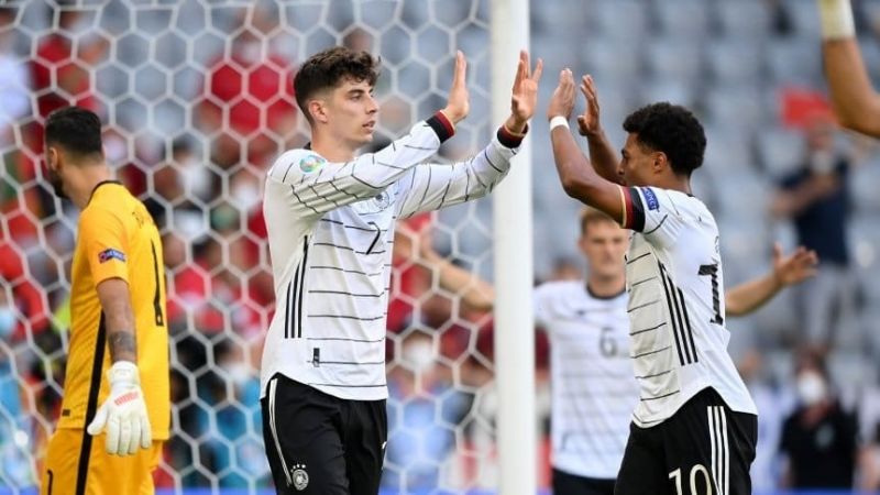 Empates de Francia y España; gran triunfo de Alemania