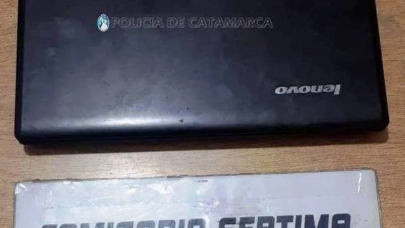Aprehenden a un hombre y recuperan una netbook robada