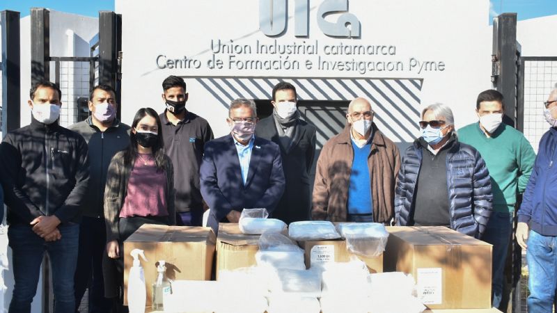 Entregaron 68 mil barbijos para trabajadores del sector privado