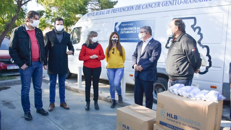 Entregaron 68 mil barbijos para trabajadores del sector privado