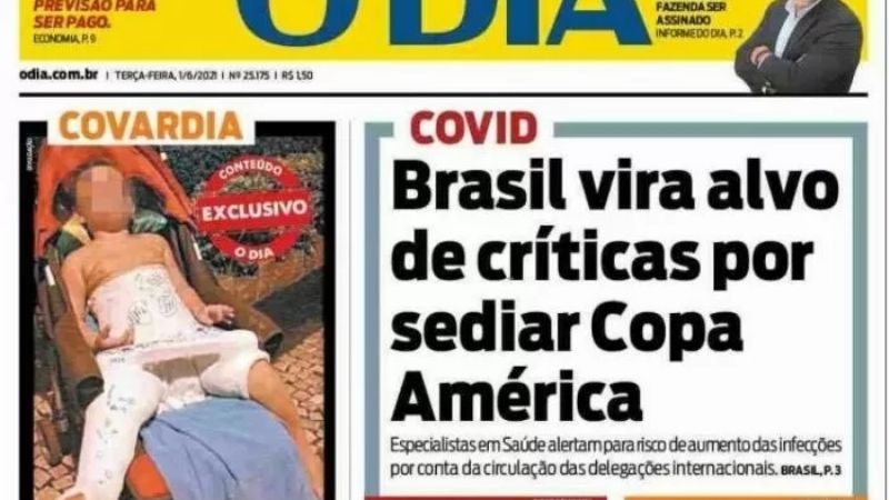 Diarios cuestionan a Bolsonaro por recibir la Copa América