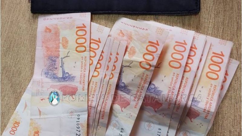 Detienen a un joven con 17 mil pesos robados