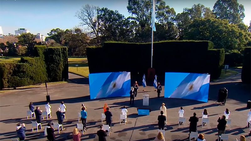 Alberto Fernández: "Manuel Belgrano se involucró para que la Argentina fuera libre"