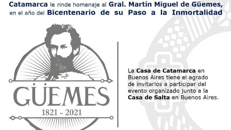 La Casa de Catamarca en Buenos Aires rinde homenaje a Güemes