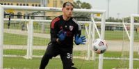 Alan Leonardo Díaz, el arquerito que había debutado ante Boca, tuvo su primera pretemporada profesional.
