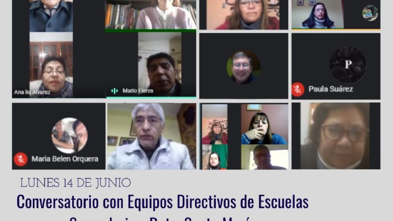 Segunda semana de conversatorios con equipos de escuelas secundarias