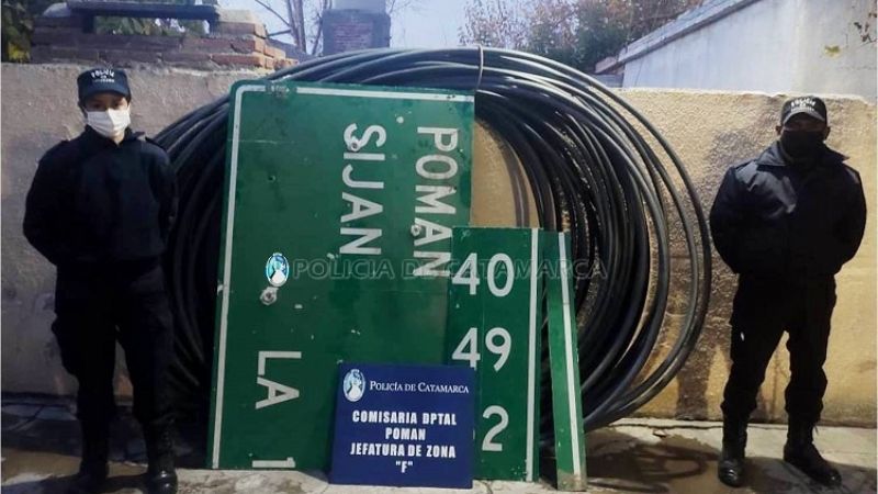 Tras un allanamiento esclarecen un robo en Pomán