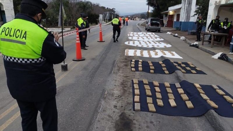 Taxista que venía a Catamarca fue detenido con más de 150 kilos de marihuana
