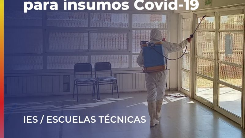 Los IES recibieron fondos para insumos Covid-19