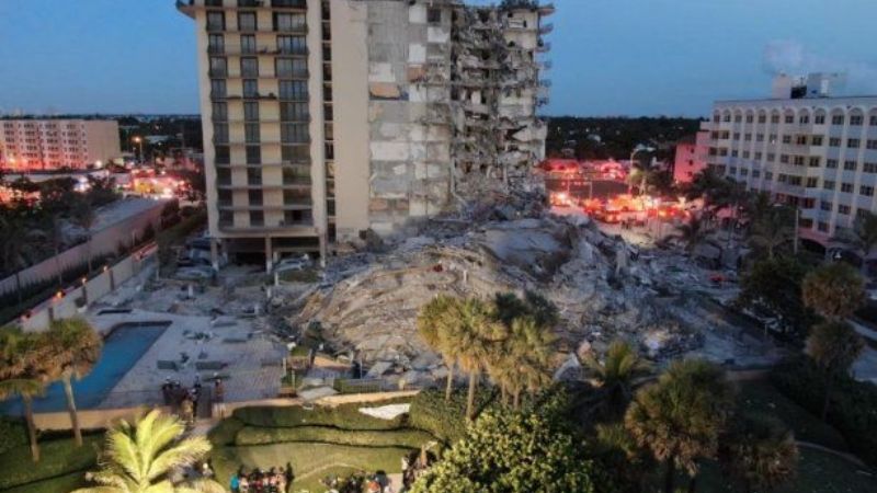 Hay 9 argentinos desaparecidos por el derrumbe del edificio en Miami