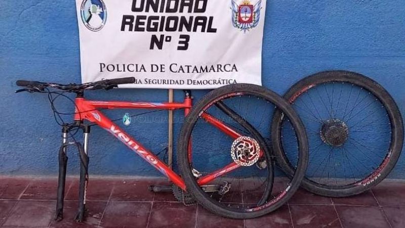 Robaron una bicicleta en Belén y la policía la recuperó
