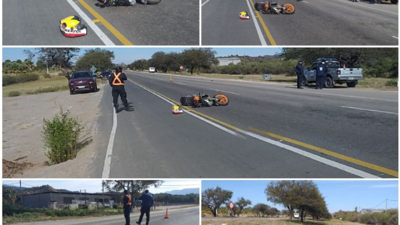 Saltó un tanque de una camioneta y un motociclista terminó herido