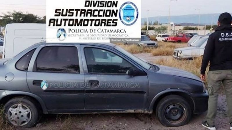 Secuestran un automóvil con numeración adulterada