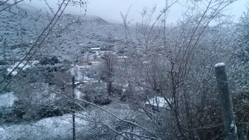 Postales de hielo y nieve en Las Juntas