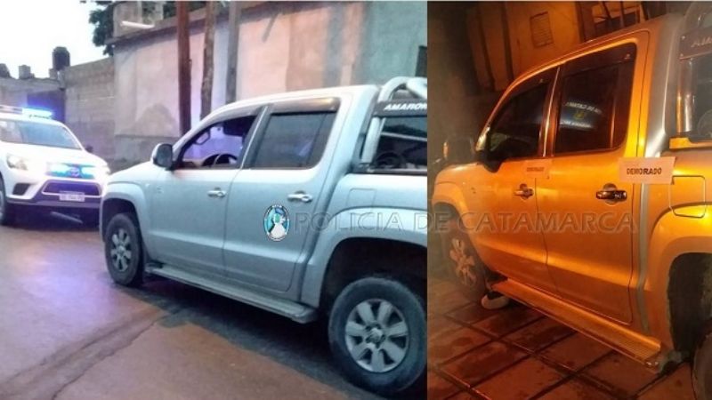 Secuestran una camioneta