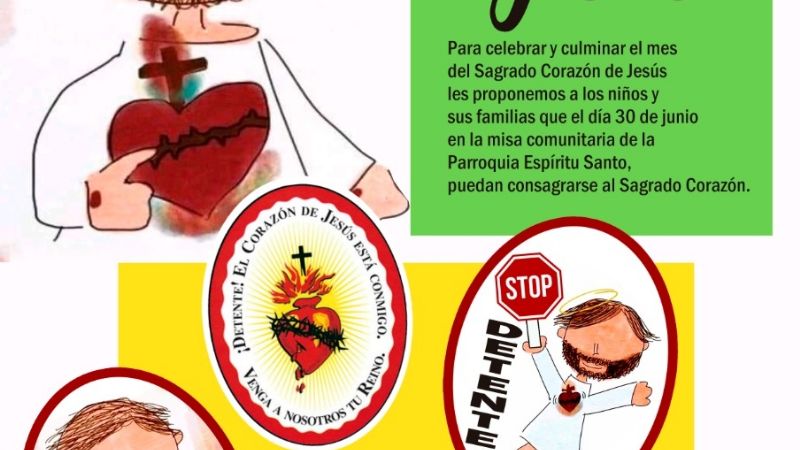 Propuesta de la Pastoral de la Niñez en el cierre del Mes del Corazón de Jesús