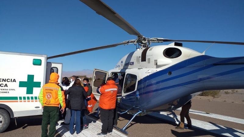 Doña Lorenza se encuentra estable y es traslada por vía aérea a Capital
