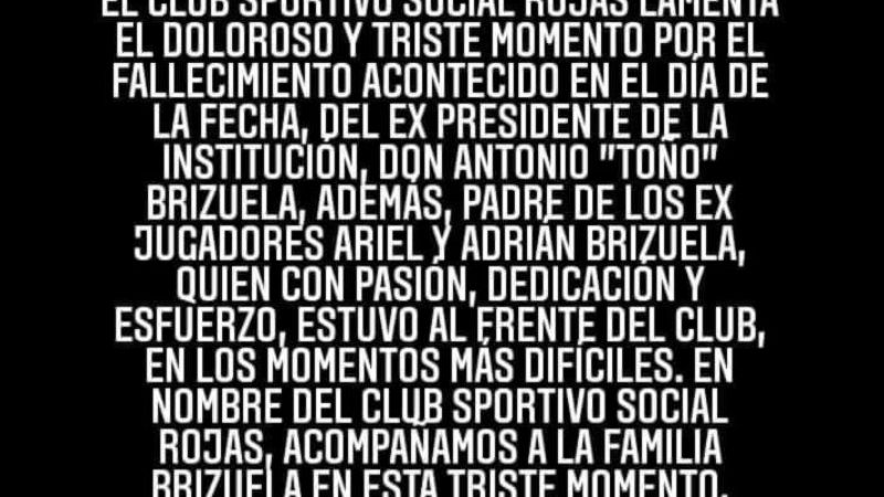 Murió el “Quirquincho” Brizuela, boquense, de Social Rojas y peronista,