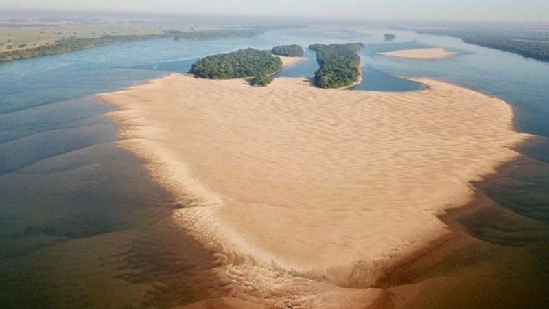 El río Paraná se acerca a su registro más bajo en 120 años