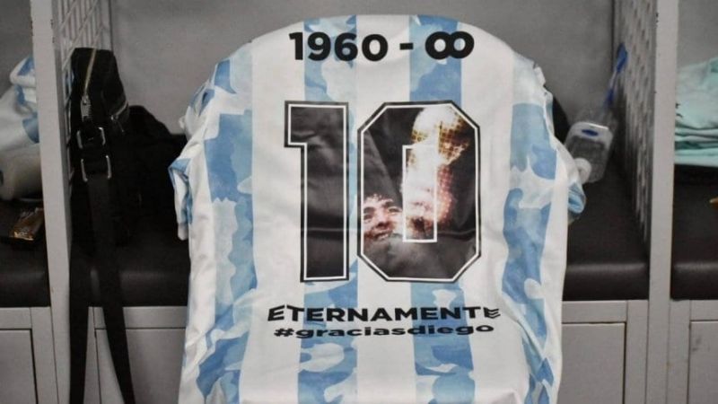 Argentina hará homenaje a Maradona, con su camiseta, ante Chile