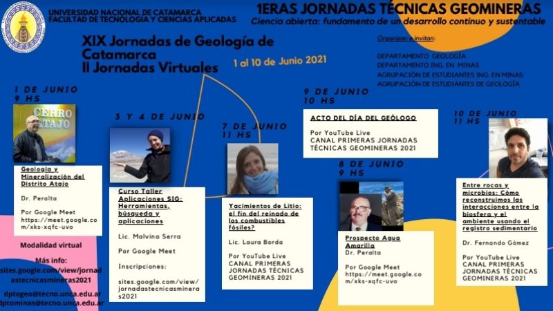 Comenzaron en modalidad virtual las XIX° Jornadas de Geología