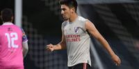 AGUSTÍN FONTANA hizo el primero de River, en el amistoso de hoy.