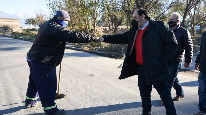 Saadi recorrió obras en Villa Eumelia, Montecristo y Loteo Noriega